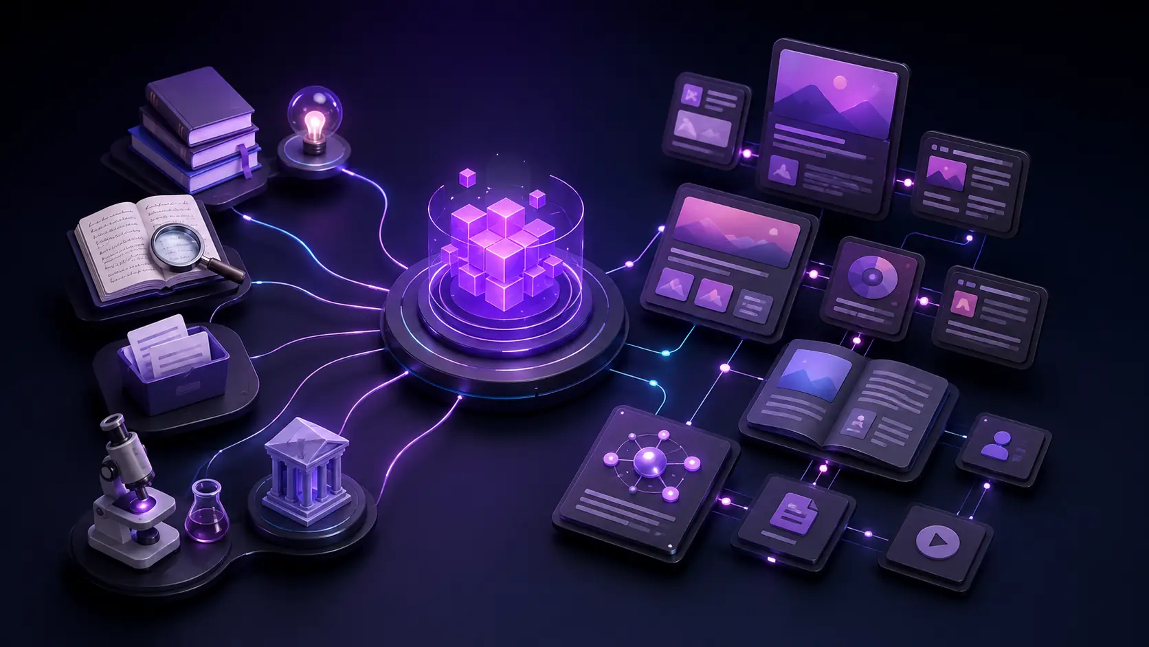 Business knowledge, research, and expertise organized into a connected network of first-party content.